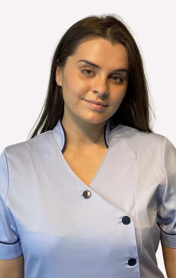 Sky Ladies Chinese Collar side Opening Tunic