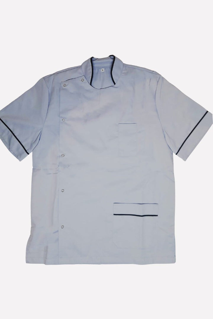 Mens Chinese Collar Tunic Sky