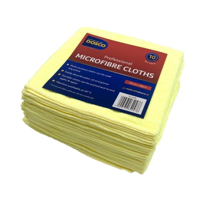 Dosco Professional Microfibre Cloths 10 Pack