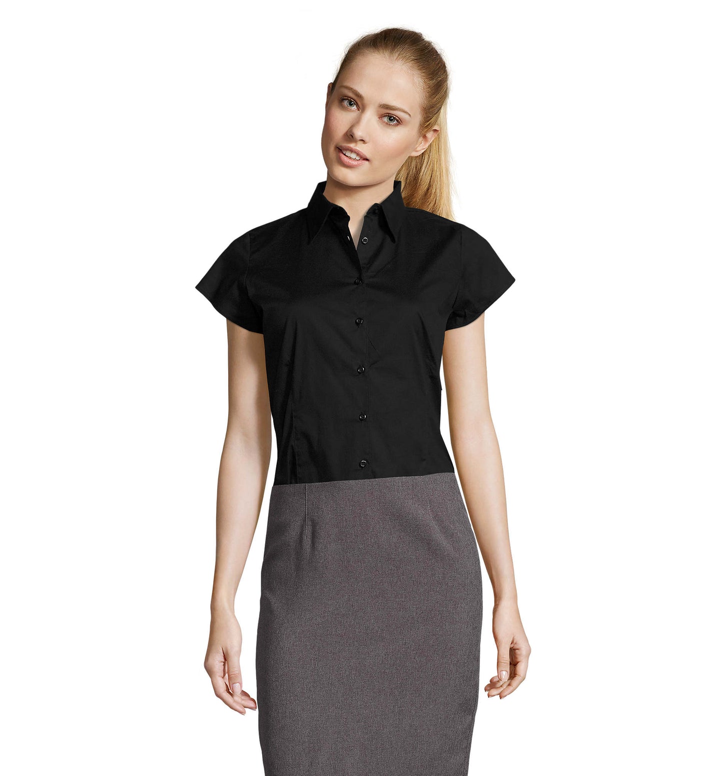 EXCESS Short Sleeve Stretch Women's Shirt