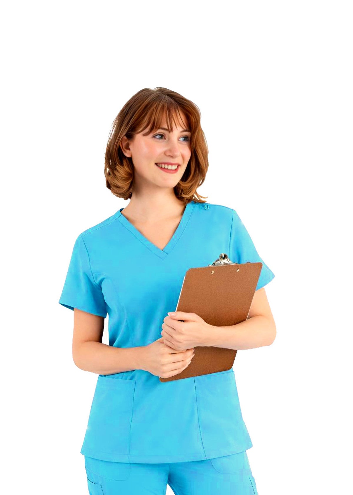 PhilTex Ladies Stretch Scrub Electric Blue
