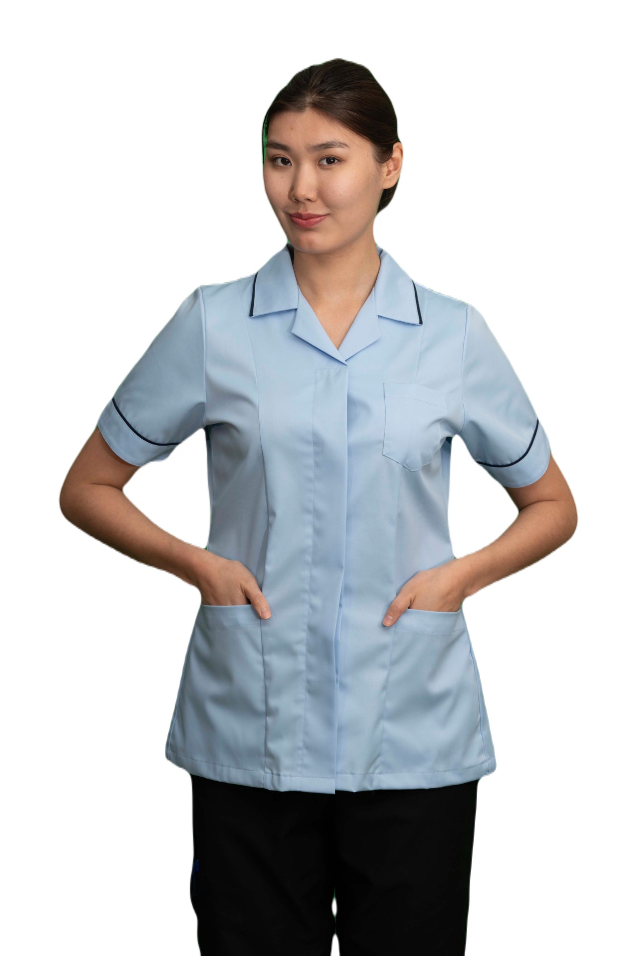 Sky Ladies Reverse Collar Tunic