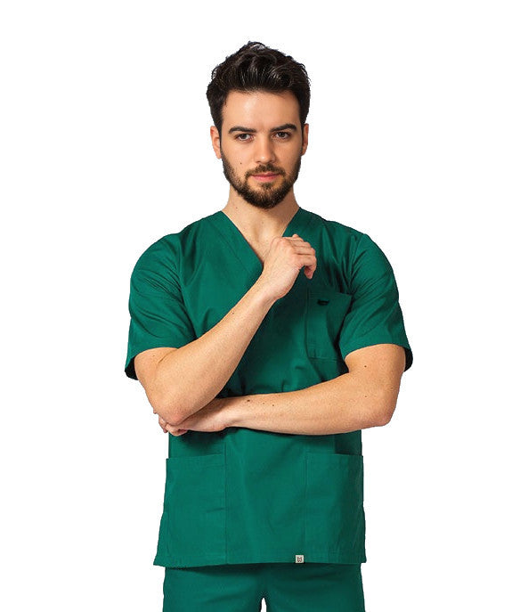 PhilTex Premium Unisex Scrub Top Hunter Green