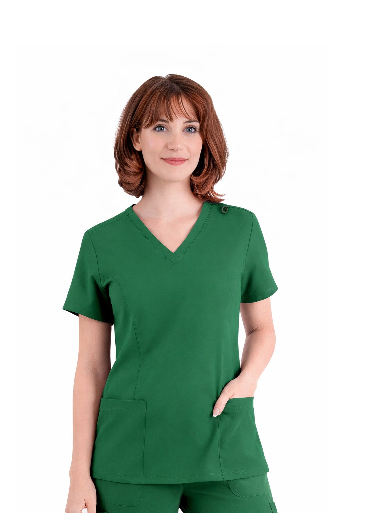 PhilTex Ladies Stretch Scrub Hunter Green