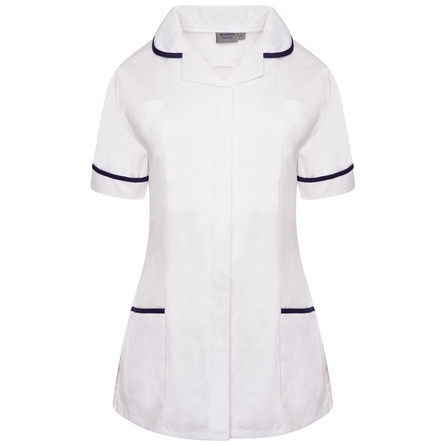 Behrens White Ladies Round Collar Tunic