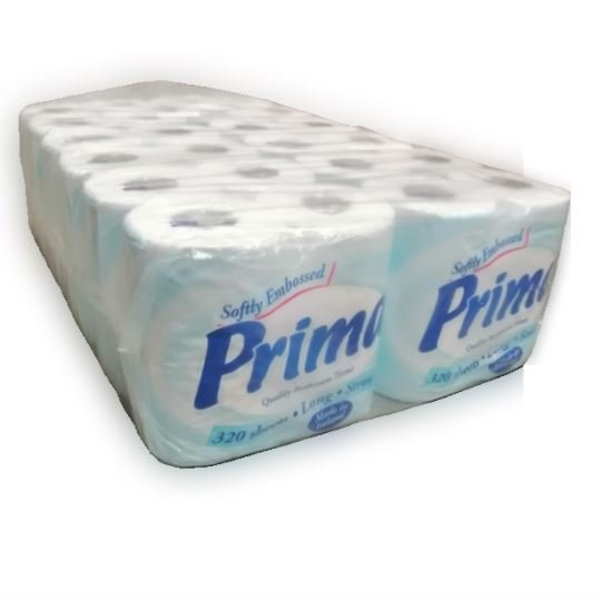 Prima Catering Toilet Rolls 2Ply 320 sheets x 48 rolls