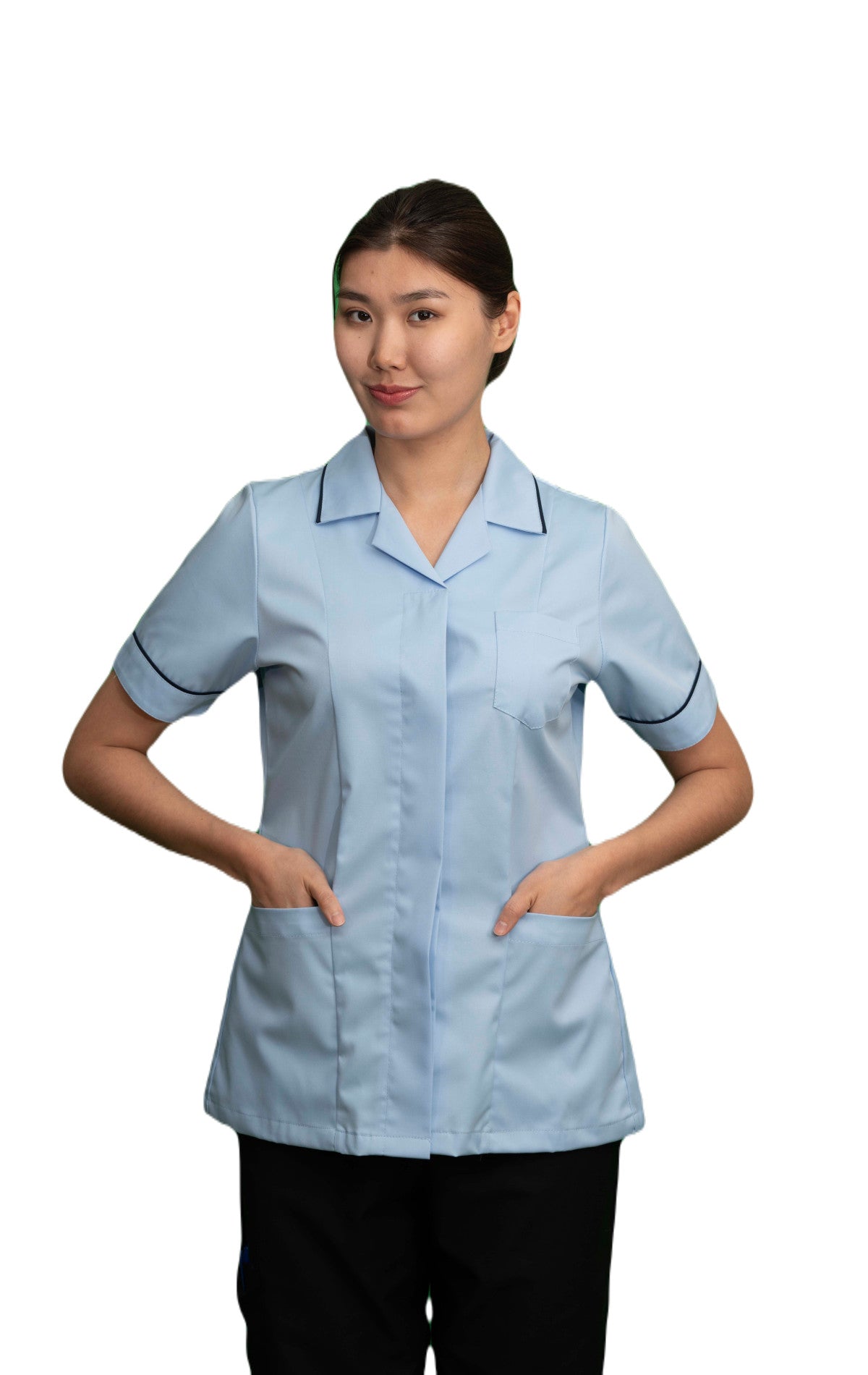 Sky Ladies Reverse Collar Tunic