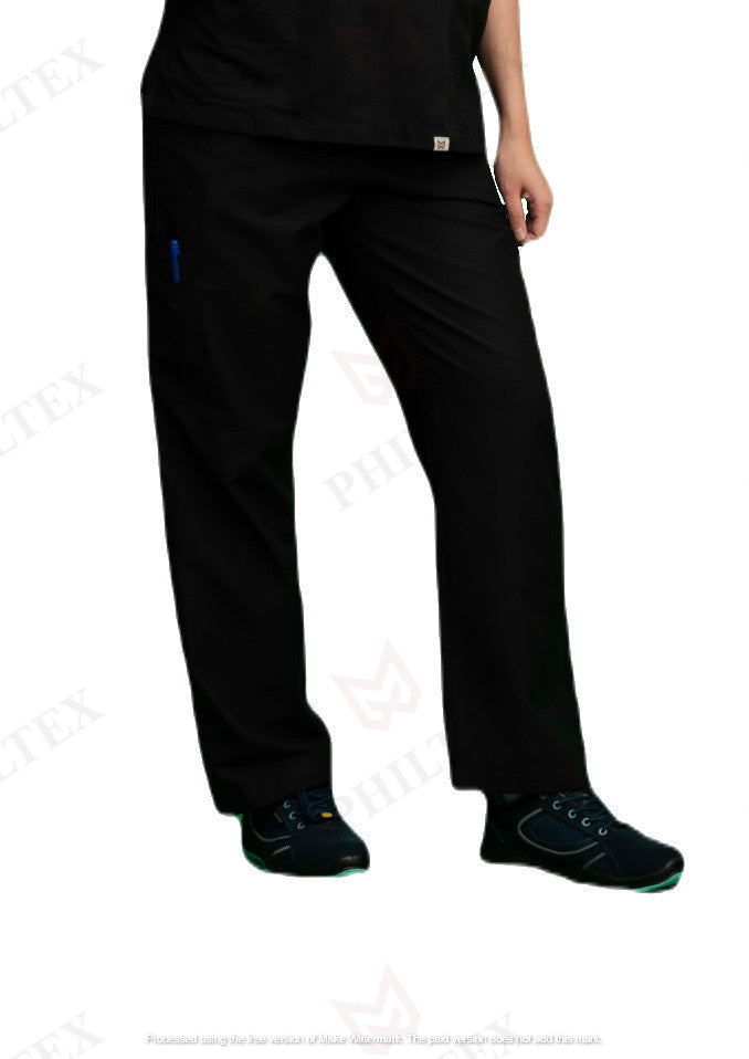 PhilTex Premium Scrub Bottoms Black