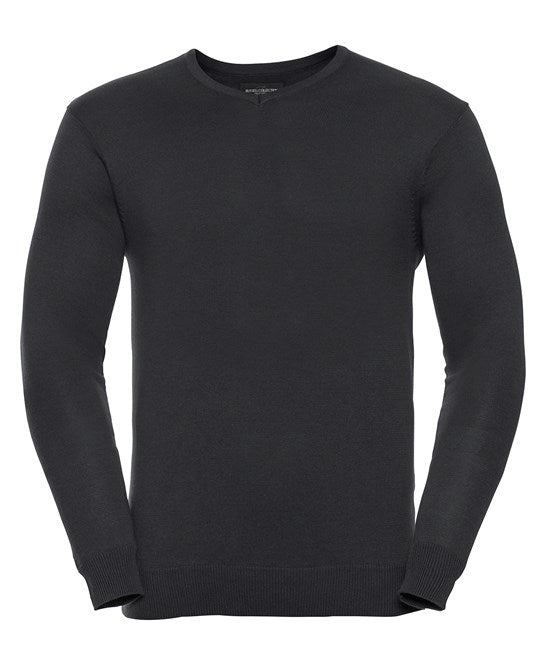 V-neck knitted sweater