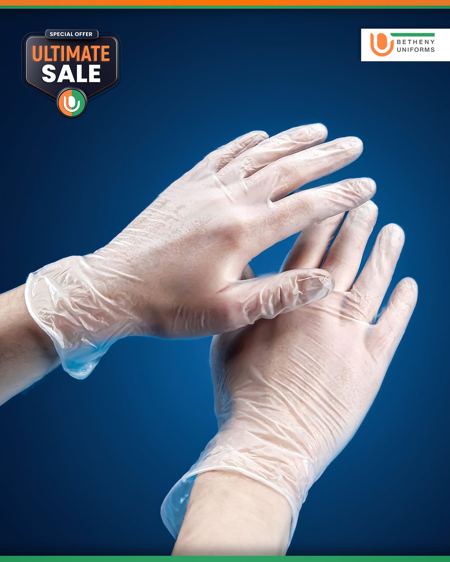 Vinyl Powder Free Gloves,Clear