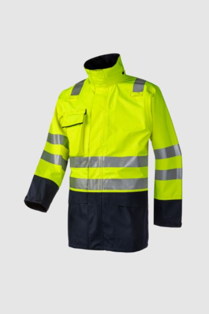 Kaldvik Hi-vis rain jacket with ARC protection