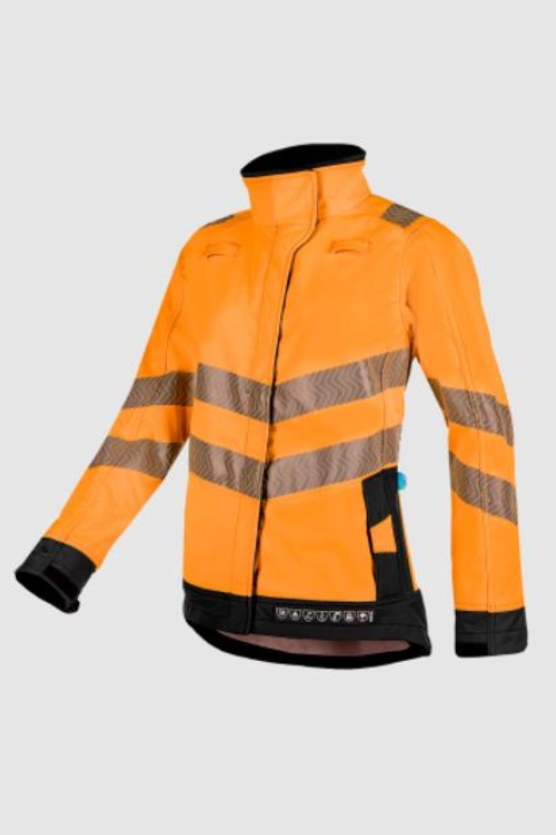 Heika Hi-vis ladies softshell with ARC protection