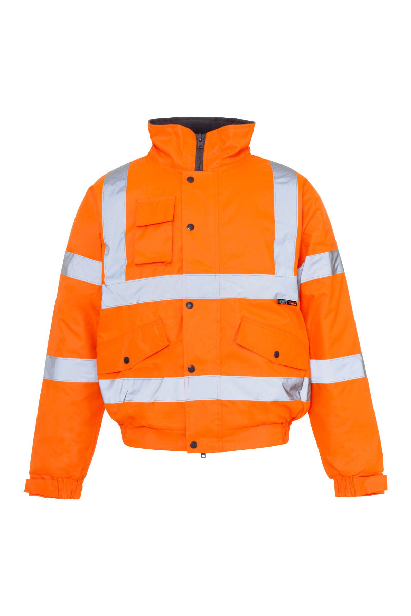 Hi Vis Orange Standard Storm Bomber Jacket H36