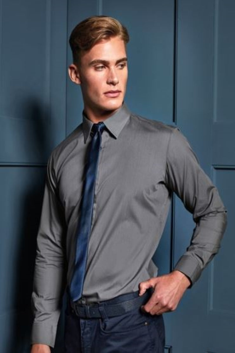 Premier Long Sleeve Fitted Poplin Shirt