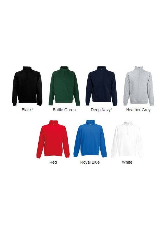 Classic 80/20 zip neck sweatshirt