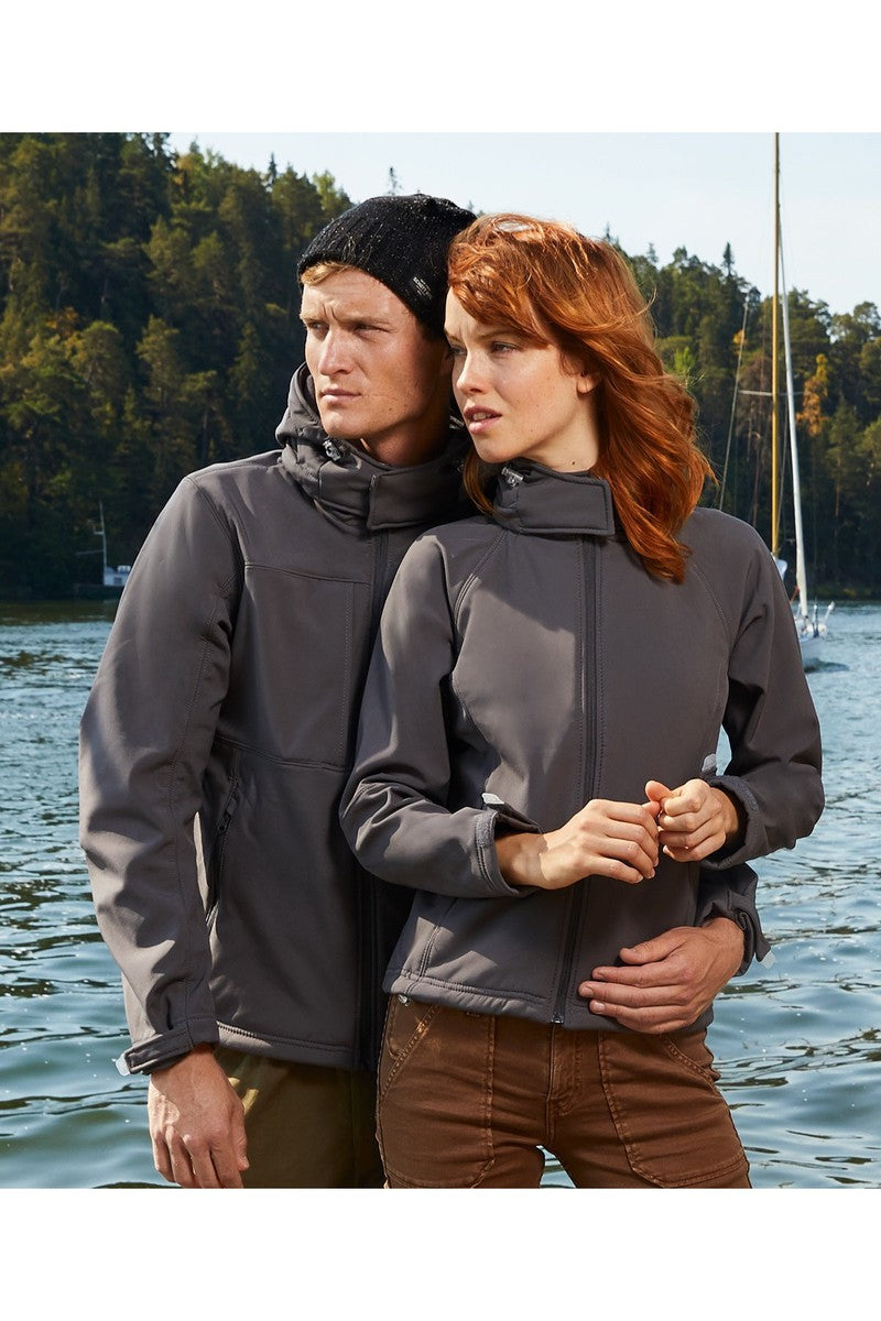 Men's softshell clearance jacket with hood