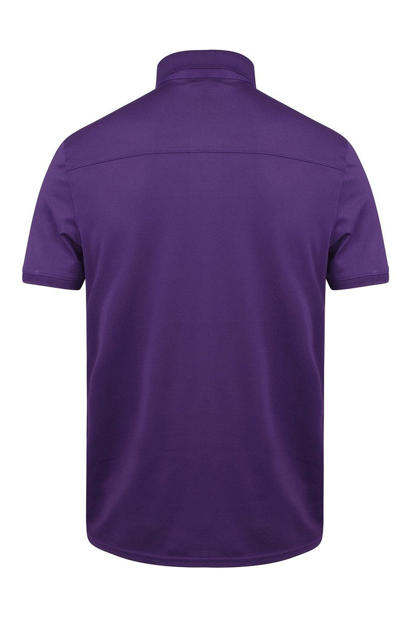 Stretch polo shirt with wicking finish (slim fit)