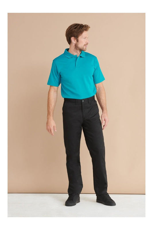 Men's 65/35 Flat Fronted Chino Trousers