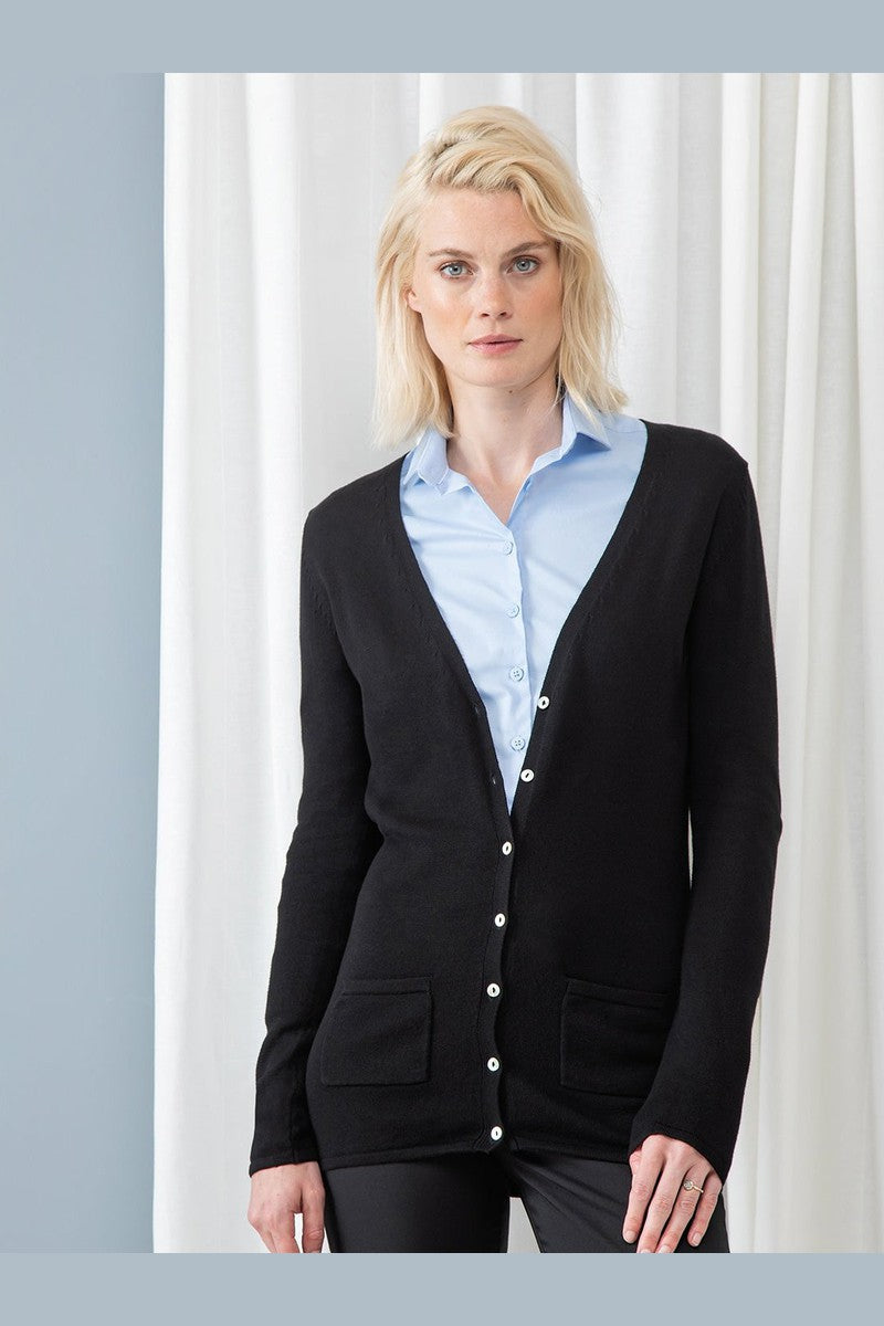Women's v-button cardigan