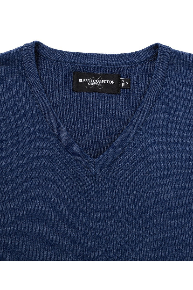 V-neck knitted sweater