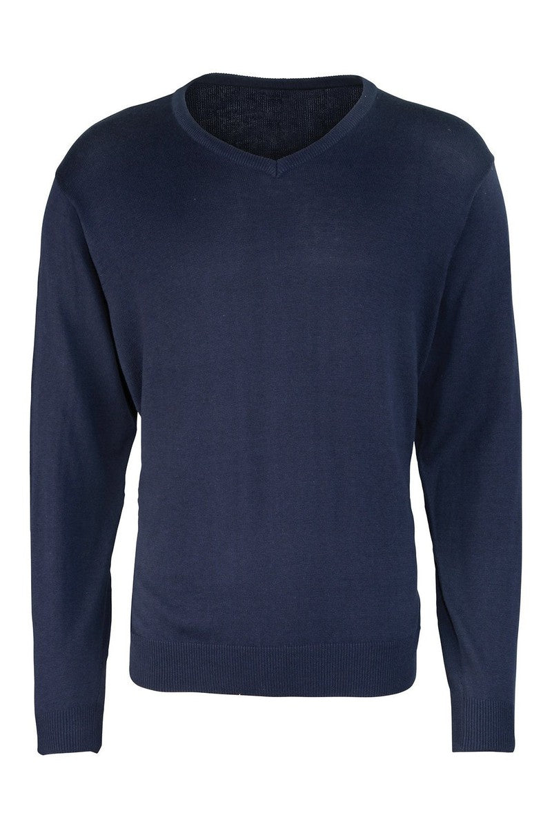 V-neck knitted sweater