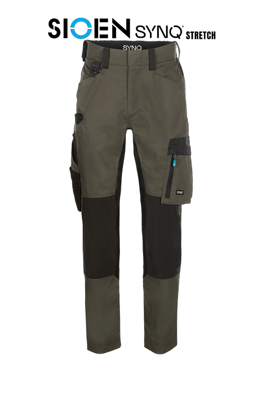 SQOOT MEN'S KNEE POCKET TROUSERS, STRETCH ZONES