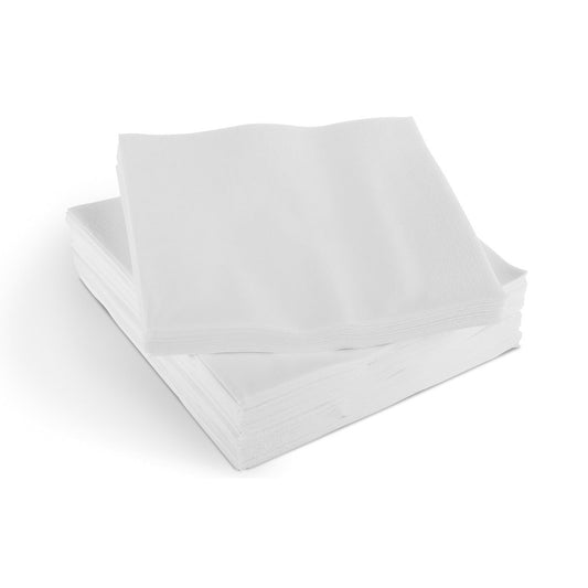 White Catering Napkin 2ply 1/4 fold 33x33cm