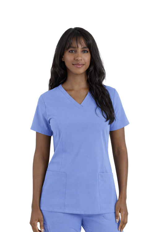 PhilTex Ladies Stretch Scrub Ceil Blue