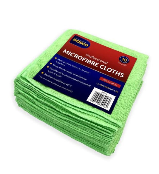 Dosco Professional Microfibre Cloths 10 Pack