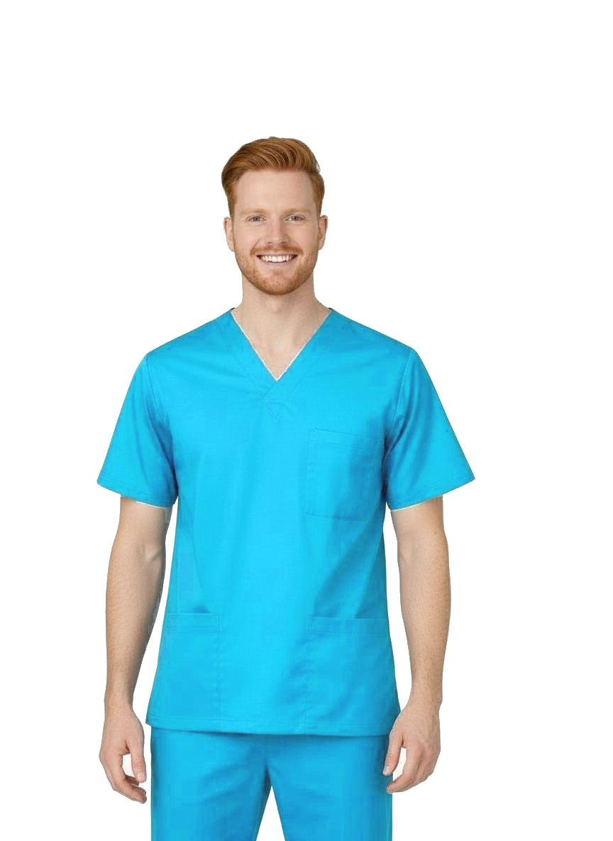 PhilTex Men's Stretch Scrub Electric Blue