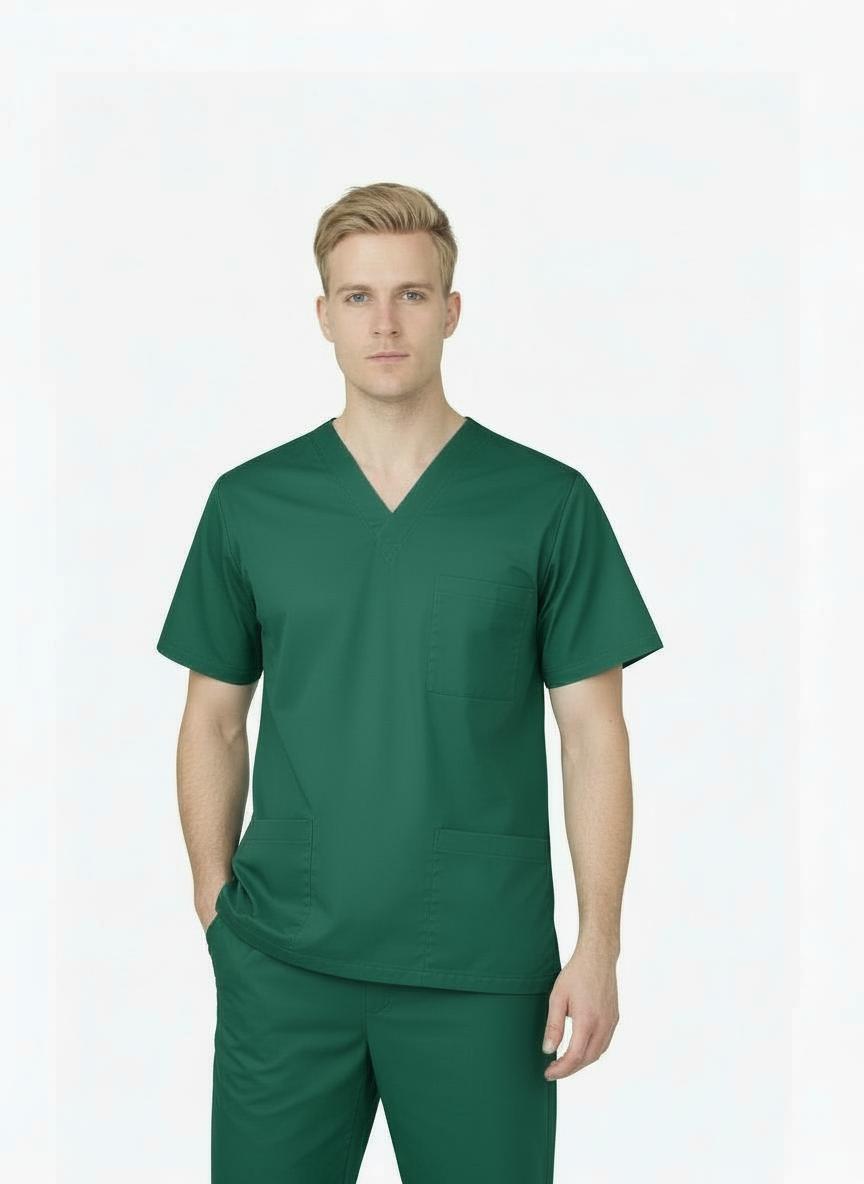 PhilTex Men's Stretch Scrub Hunter Green
