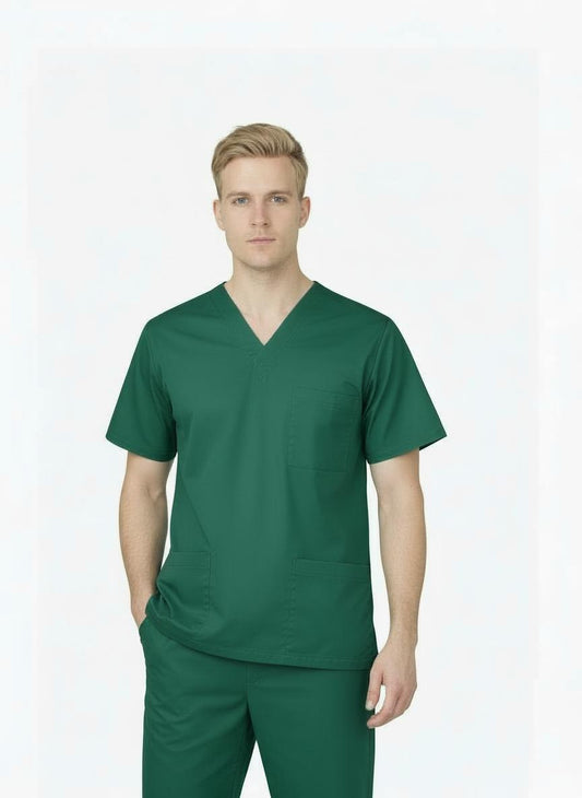PhilTex Men's Stretch Scrub Hunter Green