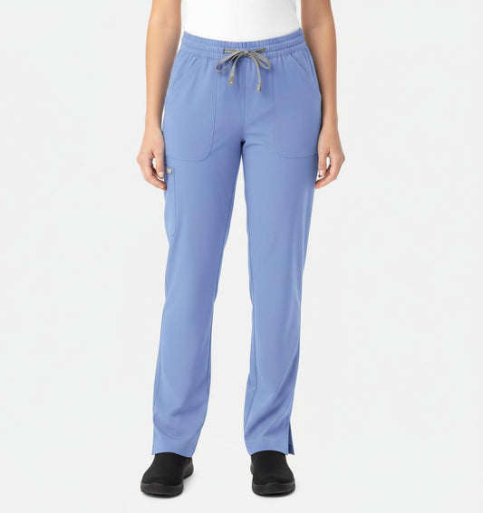 PhilTex Ladies Stretch Scrub Bottoms Ceil Blue