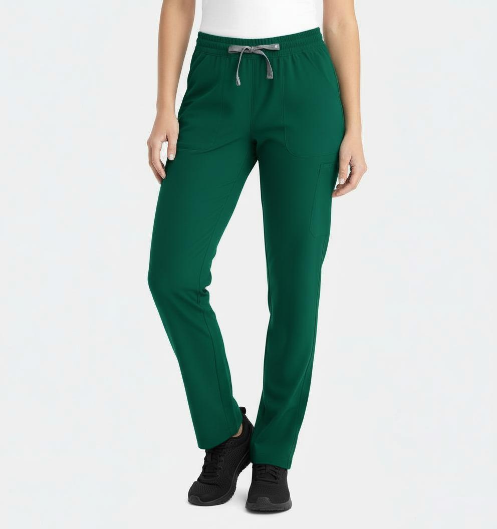 PhilTex Ladies Stretch Scrub Bottoms Hunter Green