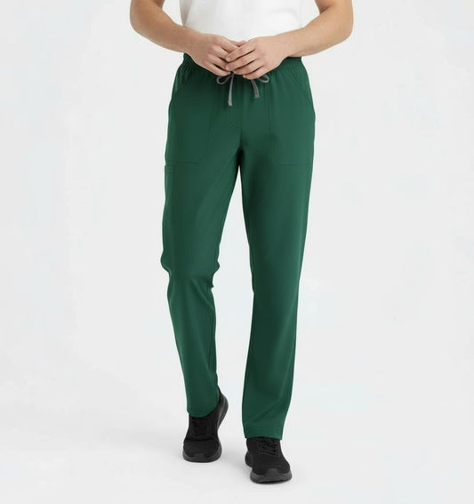 PhilTex Mens Stretch Scrub Bottoms Hunter Green