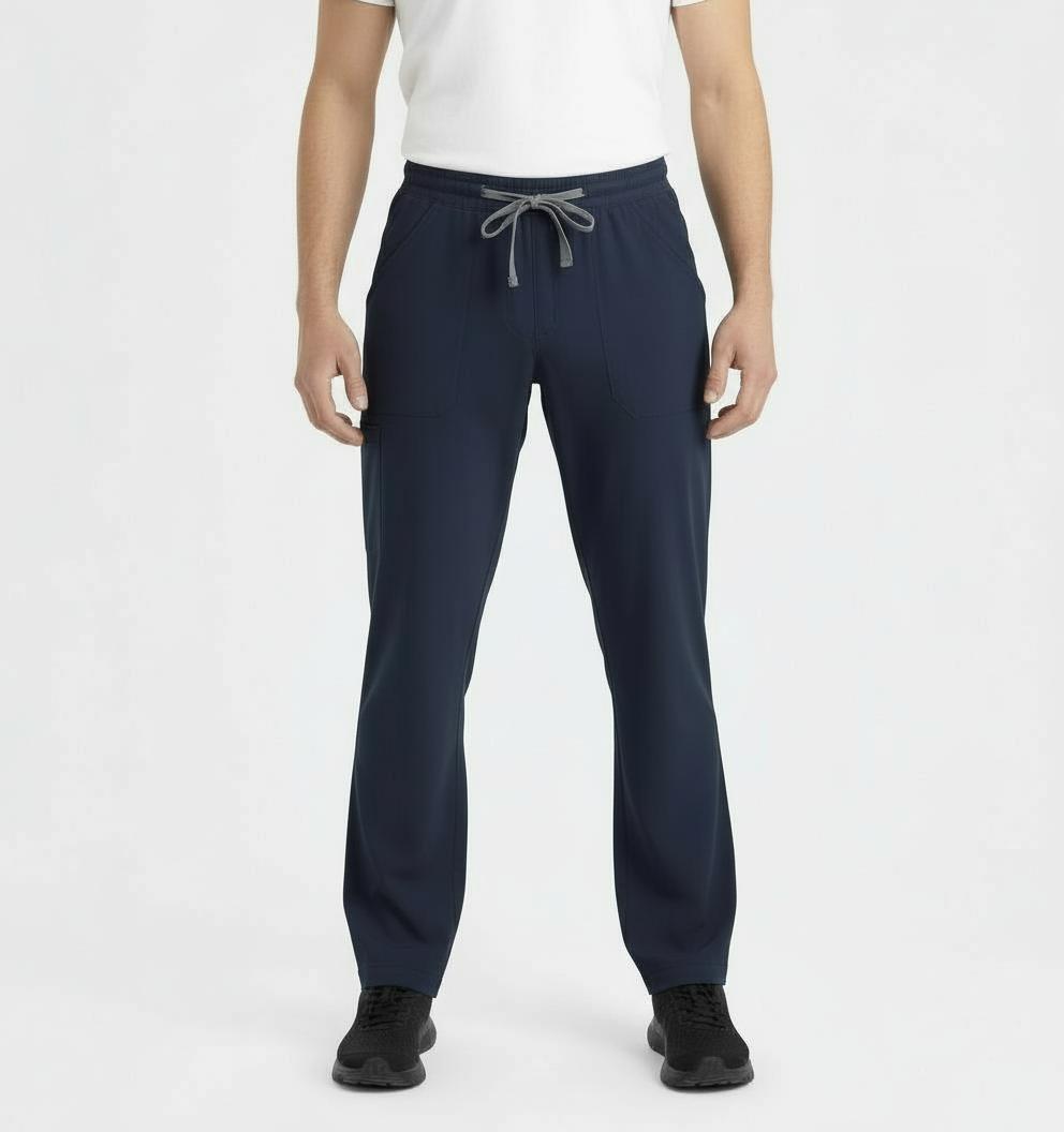 PhilTex Mens Stretch Scrub Bottoms Navy