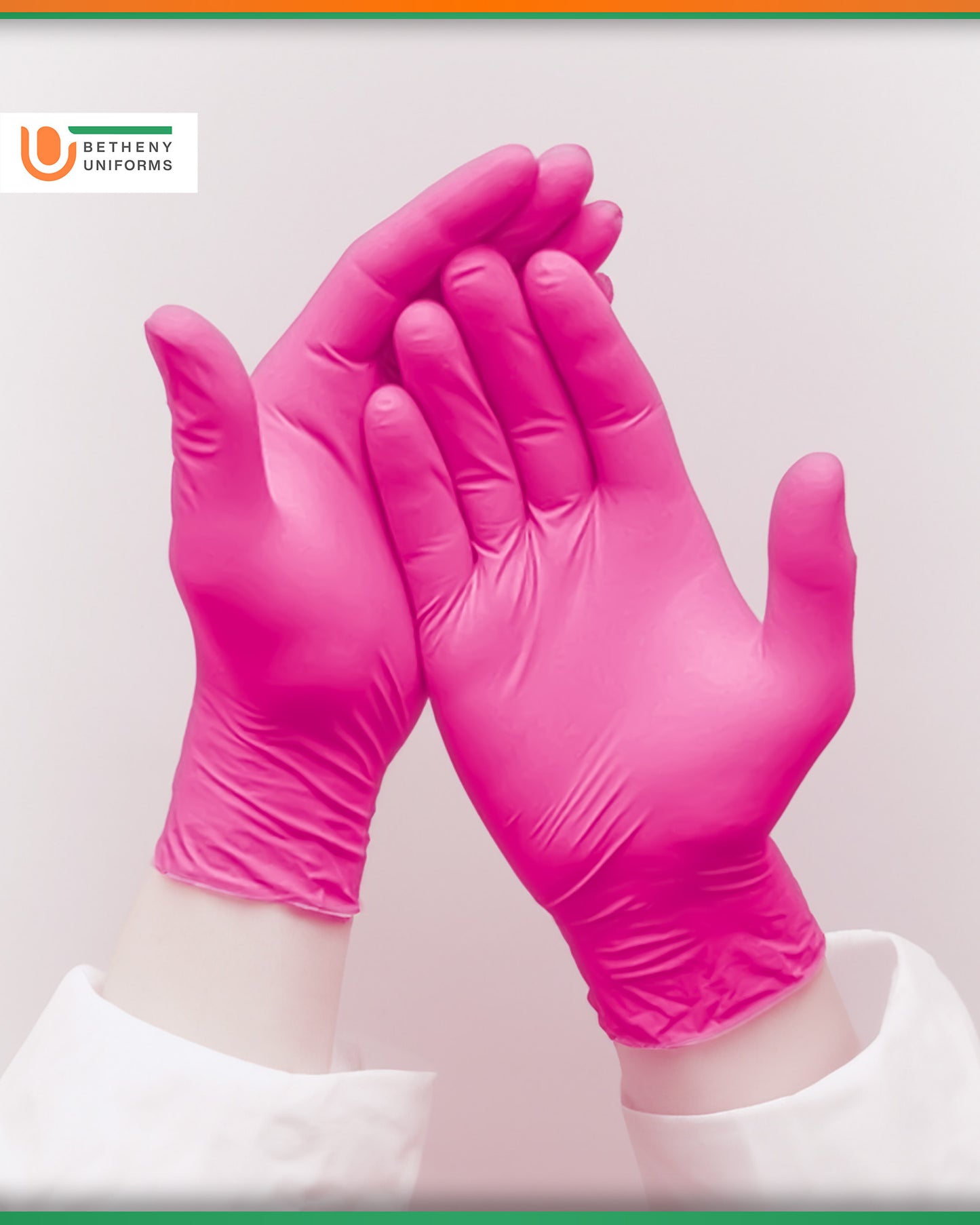 Nitrile Powder Free Gloves Pink