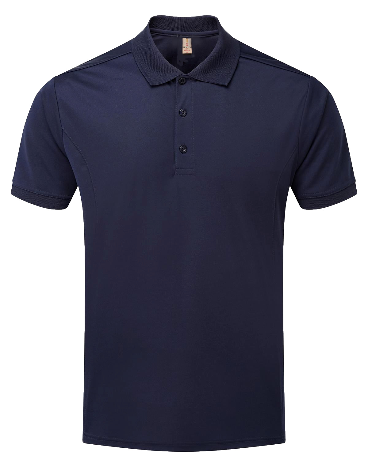 Pique polo shirt with wicking finish
