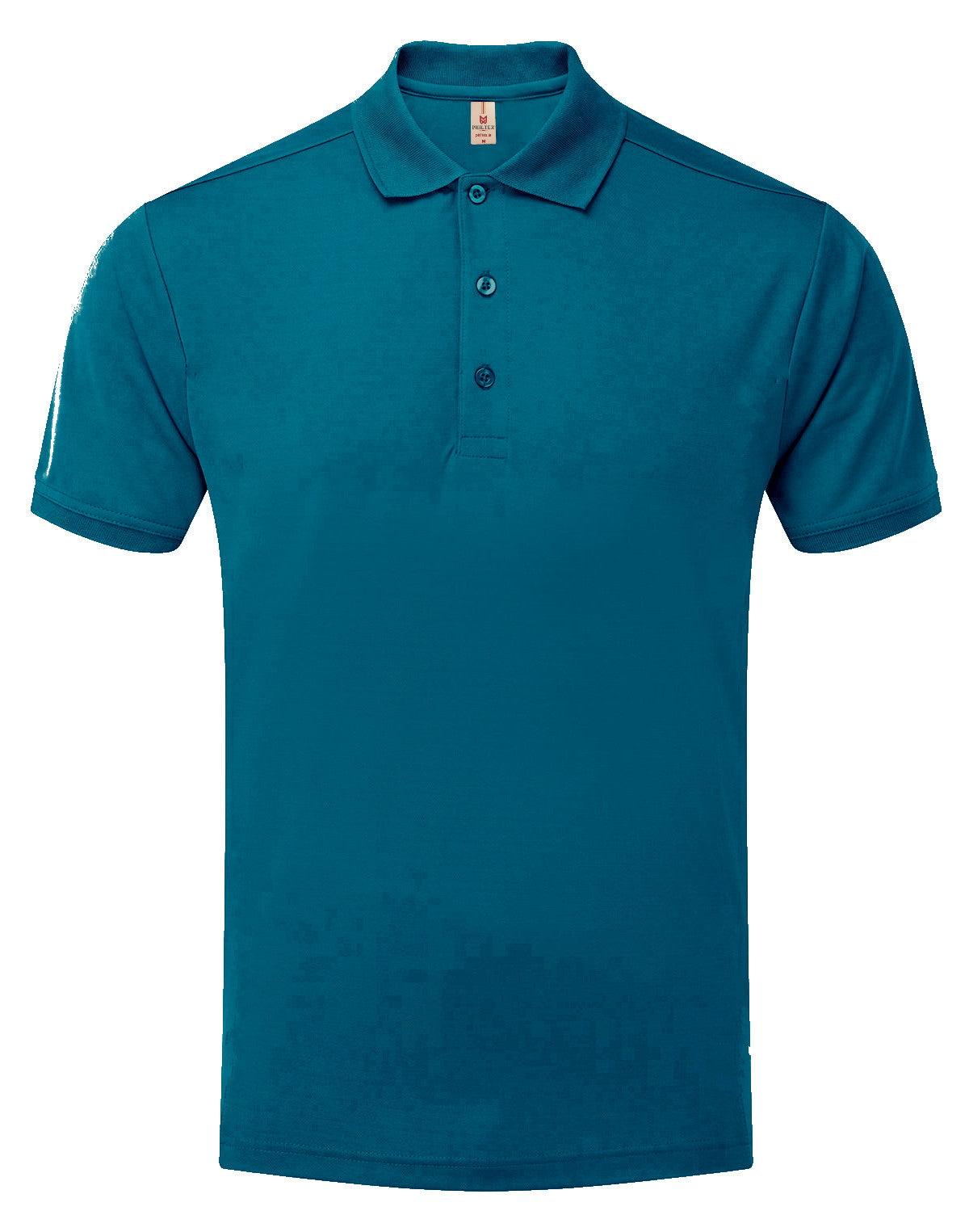 Pique polo shirt with wicking finish