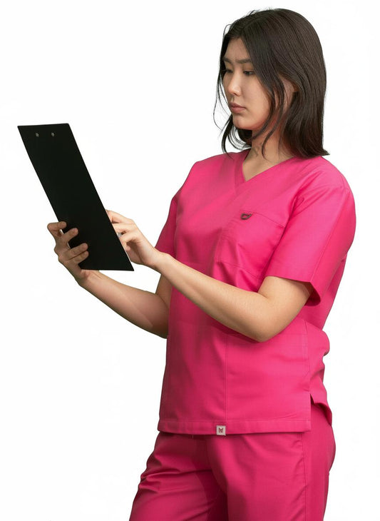 PhilTex Premium Unisex Scrub Top Pink