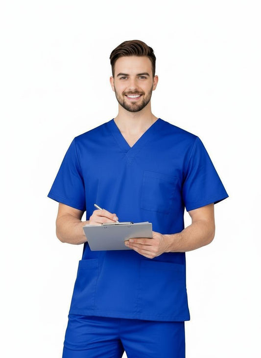 PhilTex Men's Stretch Scrub Royal Blue