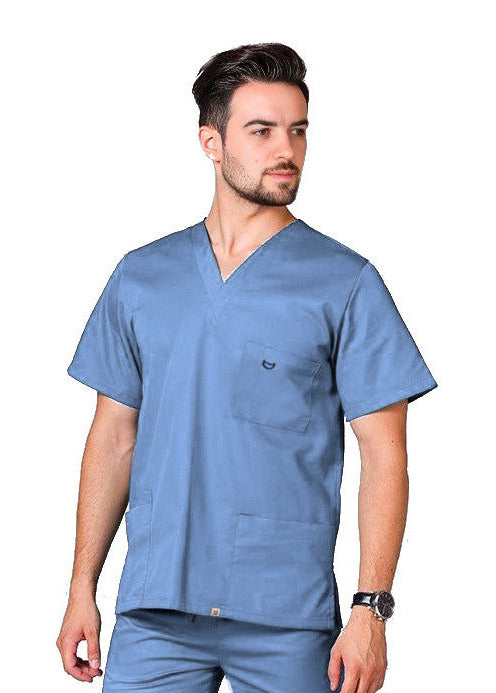 PhilTex Premium Scrub Top Ceil Blue