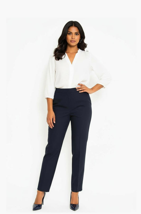 Ladies Aspin Stretch Trouser Navy
