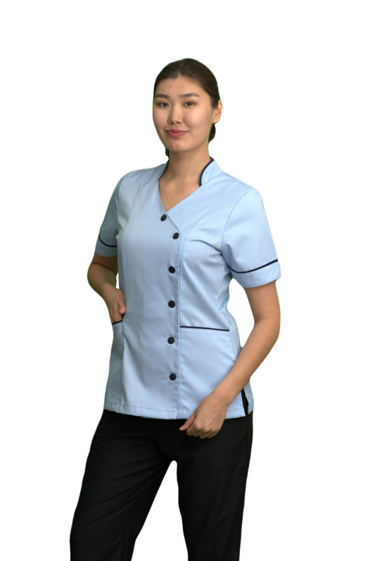 Sky Ladies Chinese Collar side Opening  Tunic