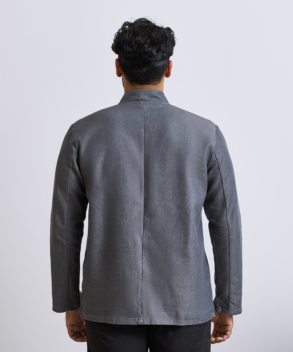 Denim long sleeve chef's jacket