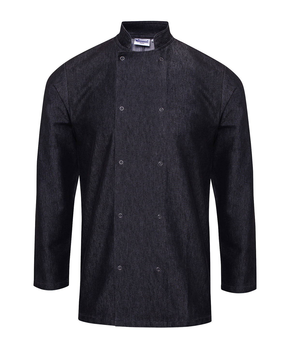 Denim long sleeve chef's jacket