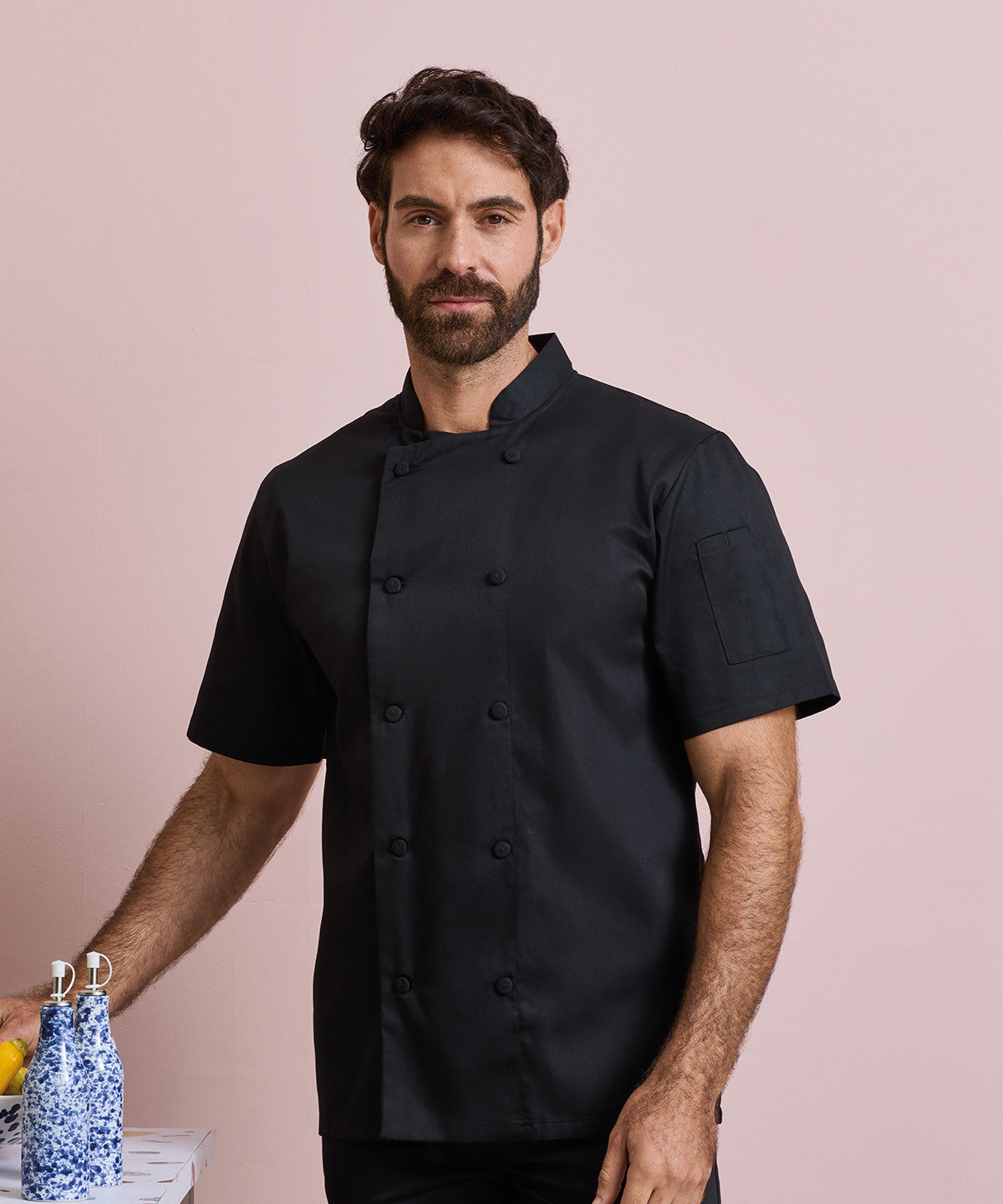 Chefs coolchecker short sleeve jacket