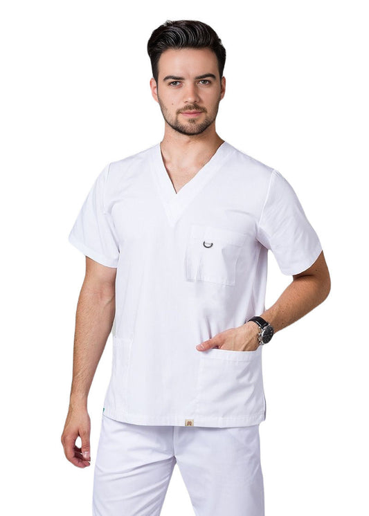 PhilTex Premium Unisex Scrub Tops White