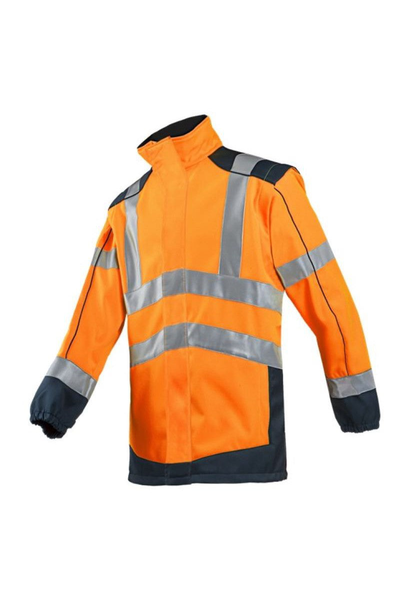 Drayton Hi-vis softshell jacket with detachable sleeves