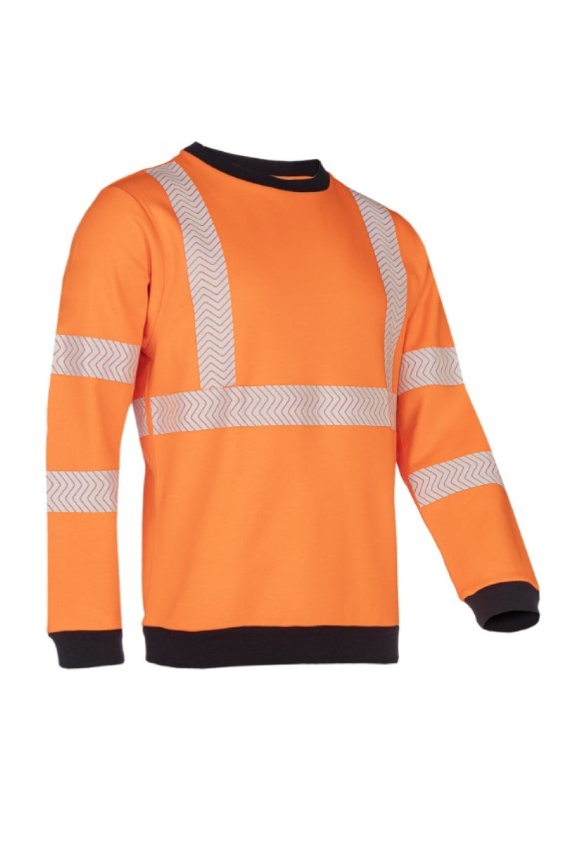 Kurow Hi-vis orange sweater with ARC protection